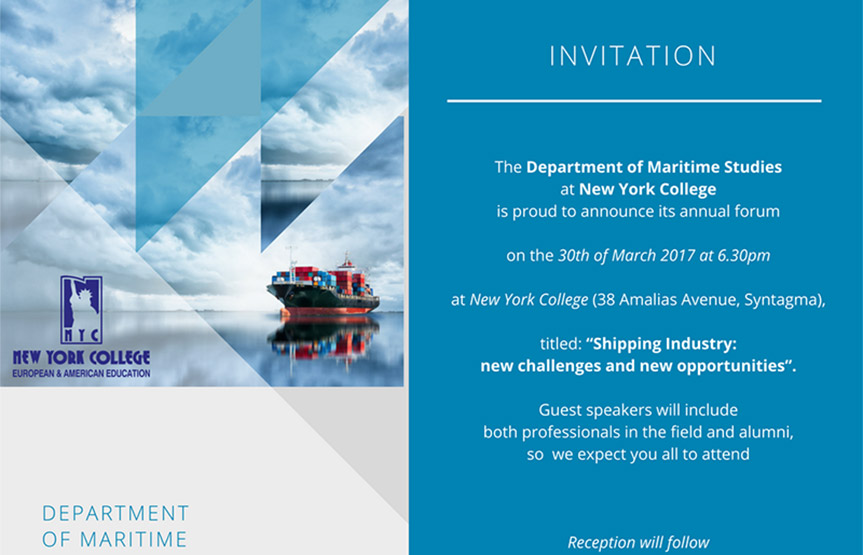 MARITIME FORUM: “Shipping Industry: new challenges and new opportunities”