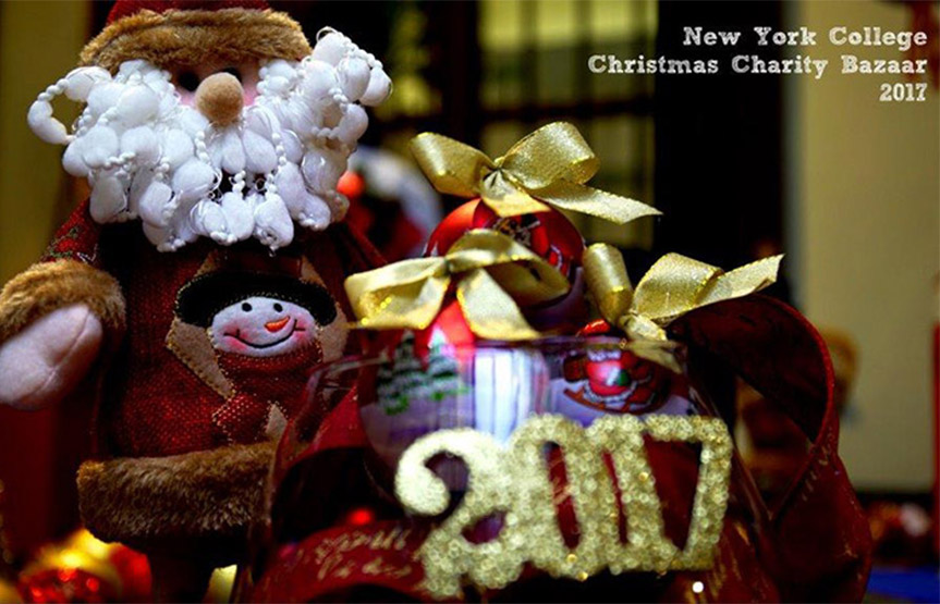 New York College Christmas charity bazaar