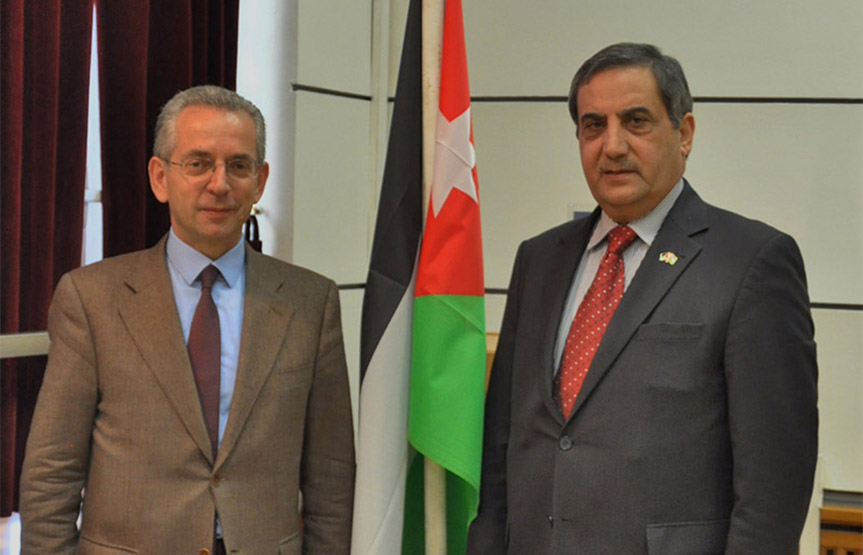 Visit of the Ambassador Fawwaz Al - Eitan of Jordan in Greece at NYC