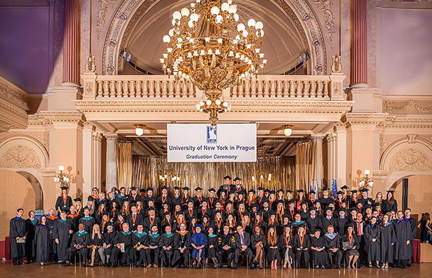 University of New York in Prague (UNYP) Graduation Ceremony with the presence of distinguished guests