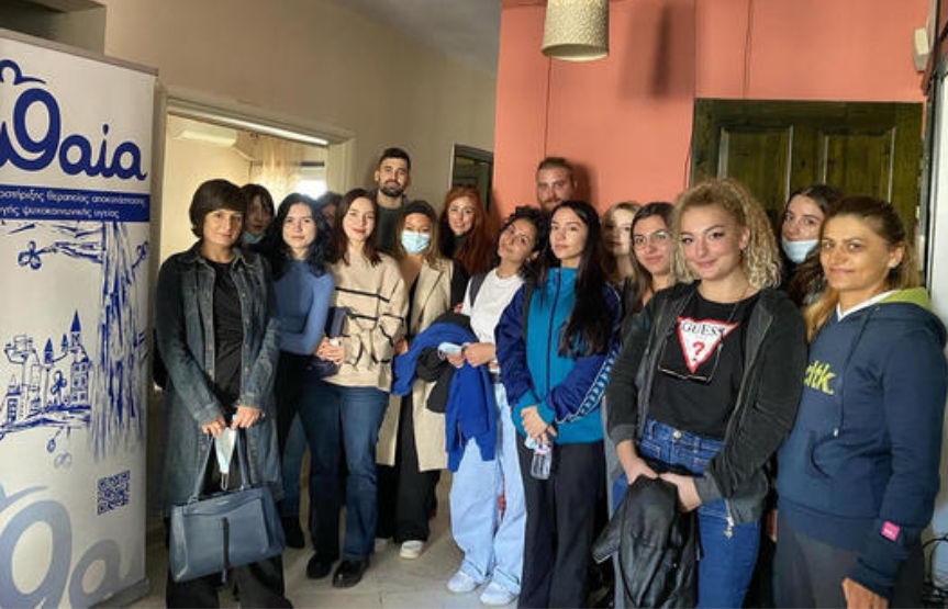 Ομάδα φοιτητών του τμήματος Ψυχολογίας του NYC Θεσσαλονίκης, επισκέφθηκε το οικοτροφείο της ΑΜΚΕ "Αλθαία".