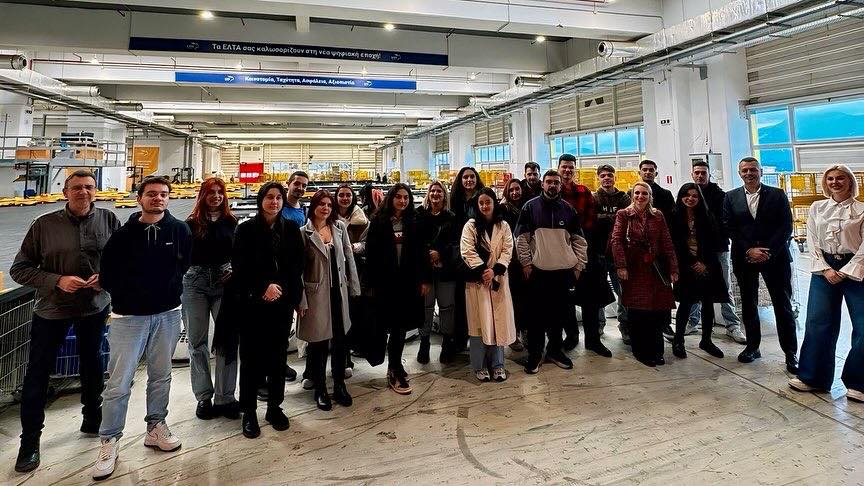 Επίσκεψη φοιτητών της Σχολής Επιχειρήσεων του New York College στο Κέντρο Διαλογής Αττικής των ΕΛΤΑ. 