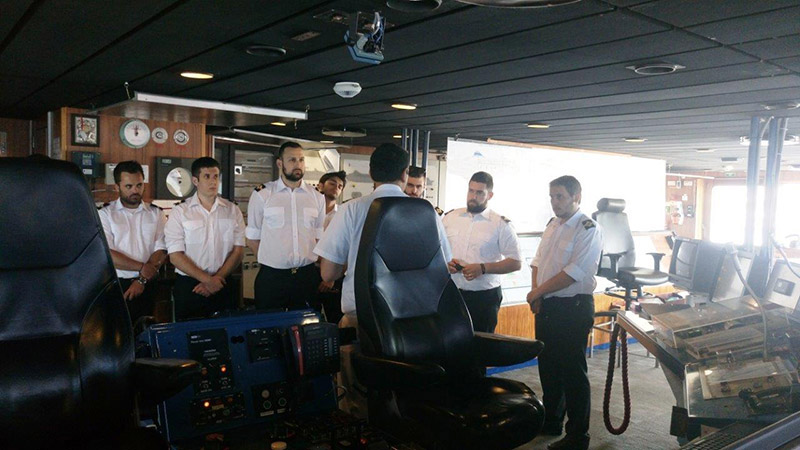 Επίσκεψη στο Επιβατηγό/Κρουαζιερόπλοιο "ΝΕΦΕΛΗ" από τους φοιτητές της Ναυτικής Ακαδημία της Βάρνας “NIKOLA VAPTSAROV" σε συνεργασία με το New York College