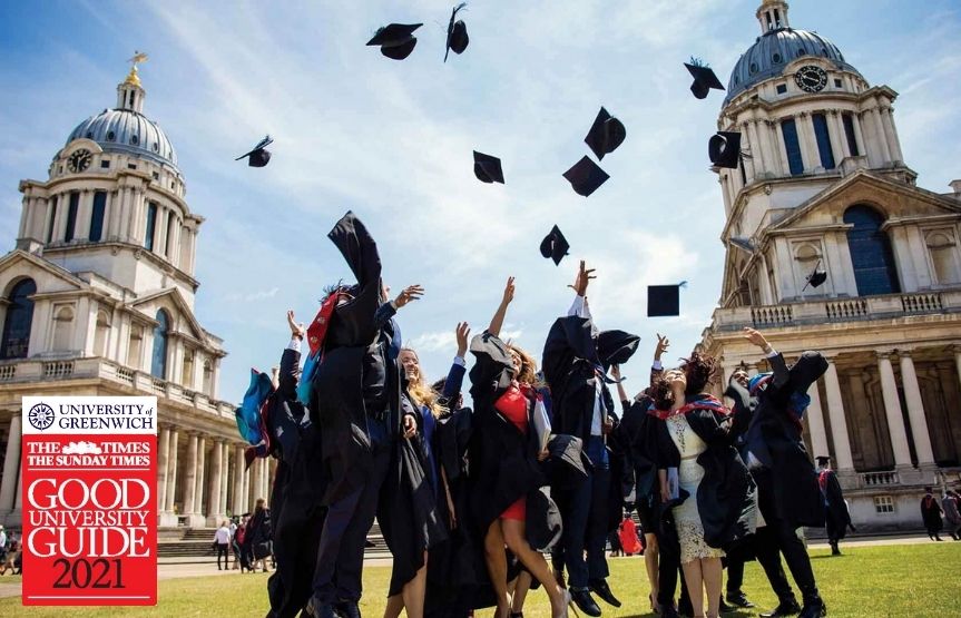 GREAT NEWS: Το UNIVERSITY OF GREENWICH, στην κορυφαία (#1) θέση στην αξιολόγηση Βρετανικών Πανεπιστημίων όσο αναφορά στις “μεταπτυχιακές προοπτικές” σύμφωνα με τους Times και Sunday Times στο Good University Guide 2021