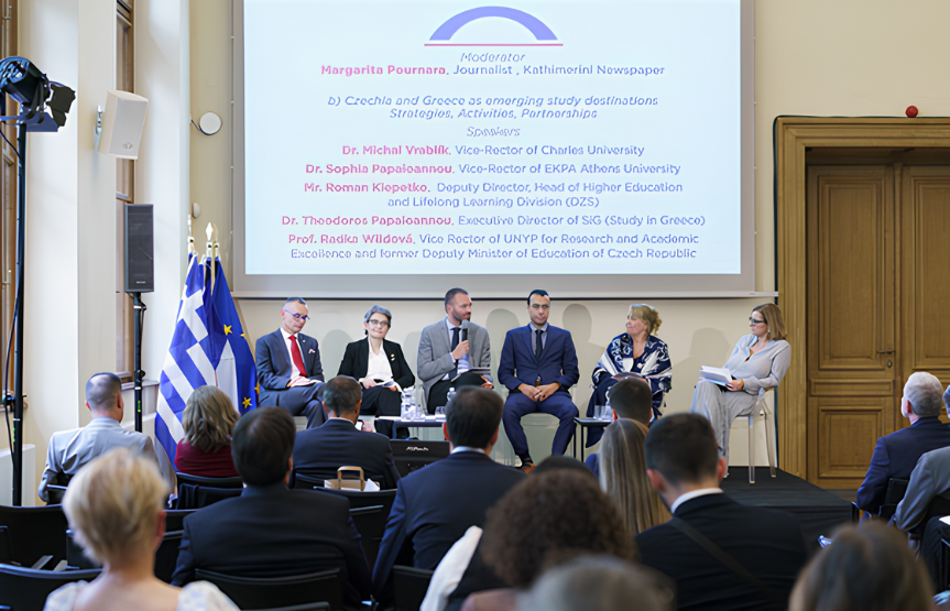 Λαμπρή εκδήλωση αφιερωμένη στις ελληνοτσεχικές σχέσεις από την Πρεσβεία της Ελλάδας στην Τσεχική Δημοκρατία, με τη συμμετοχή και χορηγία του Διεθνούς Εκπαιδευτικού Ομίλου New York College και του θυγατρικού ιδιωτικού του Πανεπιστημίου, University of New York in Prague (UNYP)